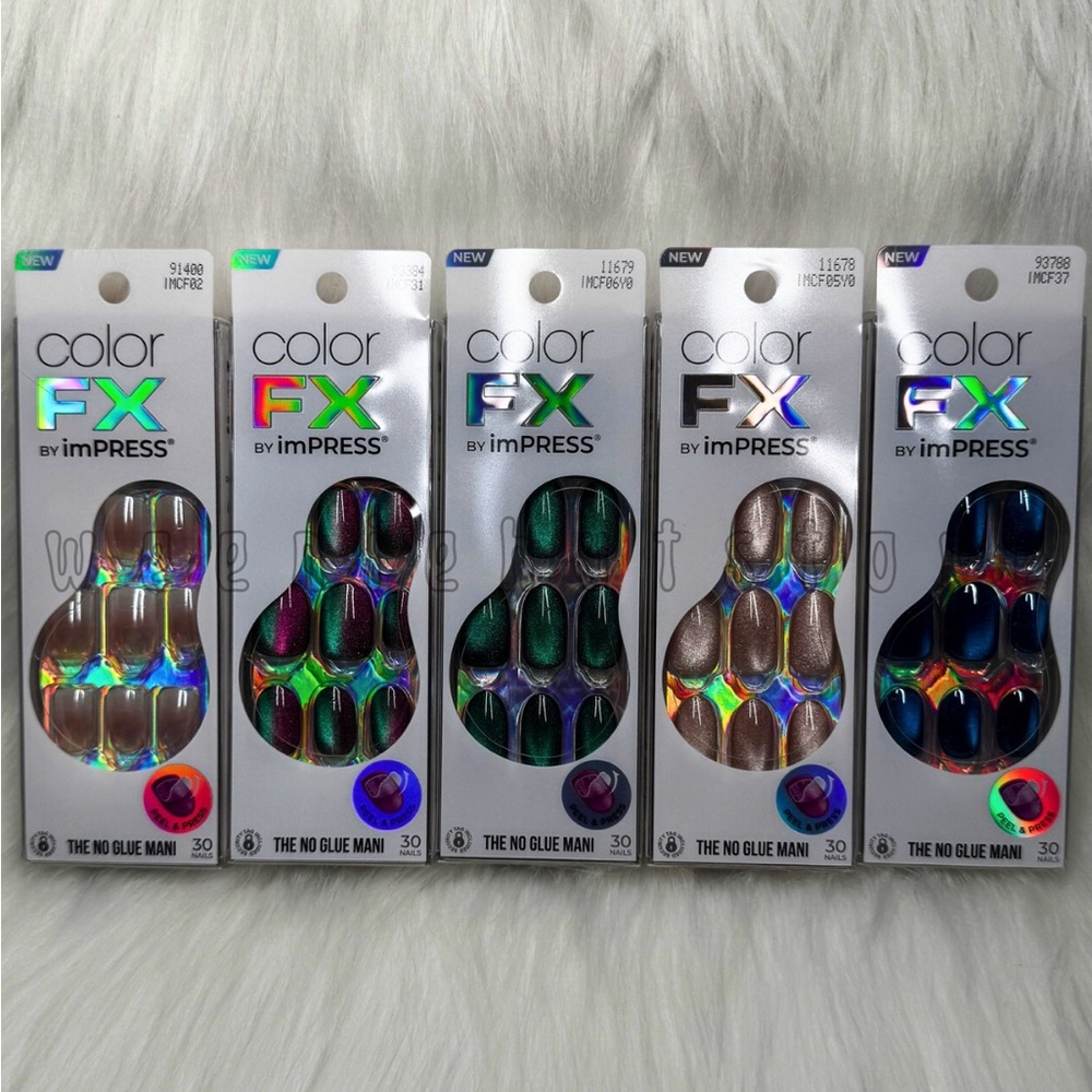 Color FX by imPRESS Nails BNIB Lot of 5 Different Colors